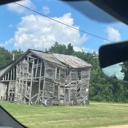 Abandoned run down house