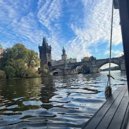 Charles Bridge From The Water — Prague, Czechia