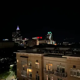 View Of Downtown Raleigh At Night