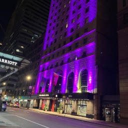 The Midland Hotel, Lit Up In Purple — Chicago, Illinois, United States