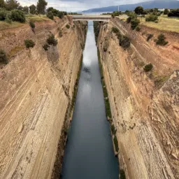 Corinth Canal — Municipal Unit of Loutraki - Perachora, Peloponnese Region, Greece